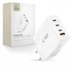 Tech-Protect NC140W-GAN 4-Port laidinis įkroviklis PD 140W / QC3.0 baltos spalvos