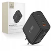 Tech-Protect NC200W-GAN 4-port laidinis įkroviklis PD 200W / QC3.0 juodos spalvos