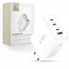 Tech-Protect NC200W-GAN 4-port laidinis įkroviklis PD 200W / QC3.0 baltos spalvos