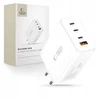Tech-Protect NC240W-GAN 4-port laidinis įkroviklis PD 240W / QC3.0 baltos spalvos