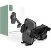 Tech-Protect V3 automobilinis telefono laikiklis for windshield/cockpit – juodos spalvos