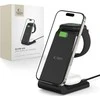 Įkrovimo stotelė Tech-Protect QI15W-A36 3in1 skirta Apple – juodos spalvos
