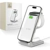 Įkrovimo stotelė Tech-Protect QI15W-A36 3in1 skirta Apple – baltos spalvos