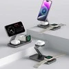 Tech-Protect QI15W-A47 MagSafe 3in1 indukcinis įkroviklis + USB-C laidas - Juodas