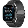 Tech-Protect Milano Apple Watch 6 / 7 / 8 / 9 / 10 / SE / Ultra 1 / 2 (44 / 45 / 46 / 49 mm) juodos spalvos