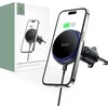 Magnetic MagSafe Automobilinis laikiklis Wireless Charging 15W for Vent Car Tech-Protect mm15W-V4 juodos spalvos