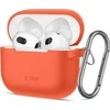 Apple AirPods 3 Tech-Protect silikoninis Neon dėklas ausinėms oranžinės spalvos