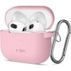 Apple AirPods 3 Tech-Protect silikoninis Dusty dėklas ausinėms rožinės spalvos