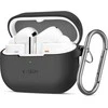 Samsung Galaxy Buds 3 / 3 Pro Tech-Protect silikoninis Hook dėklas ausinėms juodos spalvos