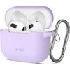 Apple AirPods 3 Tech-Protect silikoninis dėklas ausinėms levandų spalvos