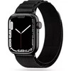 Išmaniojo laikrodžio Apple 4/5/6/7/8/SE/Ultra nailoninis dirželis, Juodos spalvos, 42/44/45/49mm