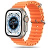 Tech Protect Išmaniojo laikrodžio Apple 4/5/6/7/8/SE/ULTRA silikoninis dirželis, Oranžinės spalvos, 42/44/45/49mm