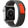 Tech Protect Išmaniojo laikrodžio Apple 4/5/6/7/8/SE/ULTRA nailoninis dirželis, Juodos spalvos, 42/44/45/49mm