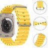 Tech Protect Išmaniojo laikrodžio Apple 4/5/6/7/8/SE/ULTRA silikoninis dirželis, Geltonos spalvos, 42/44/45/49mm