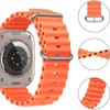 Tech Protect Išmaniojo laikrodžio Apple 4/5/6/7/8/SE/ULTRA silikoninis dirželis, Oranžinės spalvos, 42/44/45/49mm