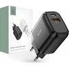 Įkroviklis 20W USB QC3.0 + USB-C PD Tech-Protect C20W juodos spalvos