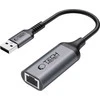 Tech-Protect UltraBoost USB-A 3.0 / Ethernet RJ45 1000Mbps adapteris - Juodas