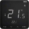 Tech Kambarių reguliatorius, bevielis R-8pb PLUS, akumuliatorius, paviršinio montavimo, juoda STR8PBPLUSBK
