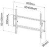 Techly ICA-PLB 161L sieninis laikiklis 40'' - 65''