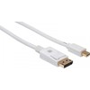 TECHLY Mini DisplayPort kištukas – DisplayPort kištukas 4K 60Hz 2m Baltas