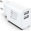 Įkroviklis Techly Techly IPW-USB-12W2A mobiliųjų įrenginių įkroviklis Ausinės, Nešiojama kolonėlė, Išmanusis telefonas, Planšetinis kompiuteris Balta Kintamoji srovė Vidinis