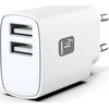 Įkroviklis Techly Techly IPW-USB-12W2A mobiliųjų įrenginių įkroviklis Ausinės, Nešiojama kolonėlė, Išmanusis telefonas, Planšetinis kompiuteris Balta Kintamoji srovė Vidinis