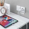 Įkroviklis Techly Techly IPW-USB-12W2A mobiliųjų įrenginių įkroviklis Ausinės, Nešiojama kolonėlė, Išmanusis telefonas, Planšetinis kompiuteris Balta Kintamoji srovė Vidinis