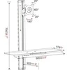 Techly ICA-PLW 01 laikiklis / stovas 68,6 cm (27 colių) monitoriams, sieninis, sidabrinis