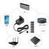 TECHLY universalus 12 W kintamosios srovės/nuolatinės srovės maitinimo šaltinis su 6 nuolatinės srovės lizdais ir USB prievadu, reguliuojama įtampa 3–12 V
