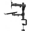 Techly 365597 Laikiklis stalas monitoriui 13-32" 8kg ir nešiojamam kompiuteriui 12-17" 8kg, reguliuojamas