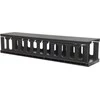 Techly 108316 Kabelių laikiklis 2U 19" stelažų spintelėms su dangteliu, juodas_