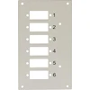 Techly 109818 Panel przedni na 6 adapterów SC Duplex lub LC Quad, do przełącznicy DIN