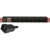 TECHLY Rack 19 colių PDU 8 išėjimai su jungikliu ir su C20 kištuku 3m
