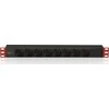 TECHLY Multi-Socket 8 lizdai stovui 19 colių C14 kištukas 1U 250V/16A 2m