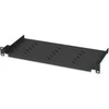Techly 360882 lentyna 1U 150mm stelažas 19, 2 tvirtinimo taškai, perforuota, Juoda