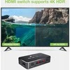 „Techly 367171“ 3 prievadų HDMI 2.0b 4K * 60Hz 3x1 jungiklis su IR šaltiniu