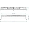 Techly 368567 Patch skydelis 24 Keystone moduliams, 1U, 19 colių stovas