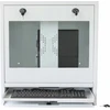 TECHLY PC LCD monitorius 22colių ir klaviatūros saugos spintelė Baltas