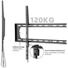 Laikiklis Techly 60–120 colių LED/LCD televizoriaus laikiklių komplektas, 120 kg plonas, 35 mm