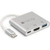 TECHLY konverterio kabelio adapteris USB-C prie USB 3.0 HDMI ir PD
