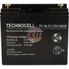 Technocell 12V 18Ah AGM akumuliatorius priekiniu kampu