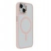 Tecto Shield Elegantiškas „Satin Mag“ dėklas, skirtas iPhone 15 Plus 6,7", rožinis
