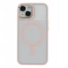 Tecto Shield Elegantiškas „Satin Mag“ dėklas, skirtas iPhone 15 Plus 6,7", rožinis
