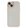 Tecto Shield Elegantiškas matinis „Satin“ dėklas, skirtas iPhone 15 Plus 6,7" rožinis