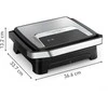 TEFAL Table Grilis | GC271D10 | Grilis | 2000 W | Sidabrinis