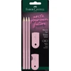 Teka Aplanko pieštukas 3vnt + trintukas + drožtukas FABER CASTELL