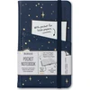Teka Bookaroo Notebook Journal A6 mėnulis ir žvaigždės