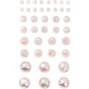 Dallprint Lipnūs kristalai 40vnt OPALESCENT CREAM