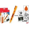 Teka Liquid kreidos apelsinas (12 vnt.)