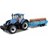 BBU „Teka New Holland T7.315“ su priekaba ir šiaudų rulonais